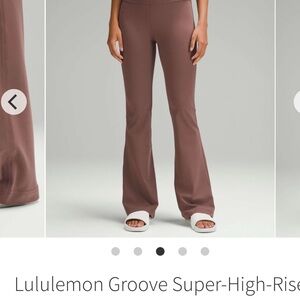 Lululemon groove flare pants nulu NWT